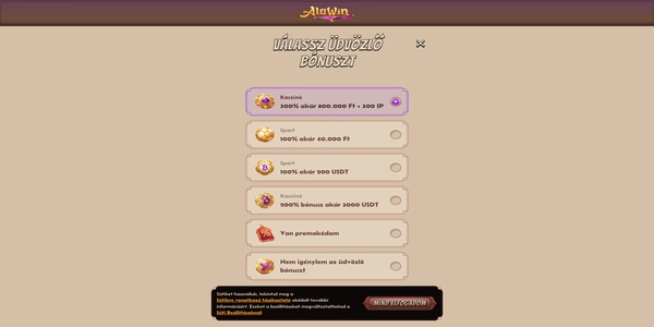 Alawin Casino procesul de înregistrare pe mobil