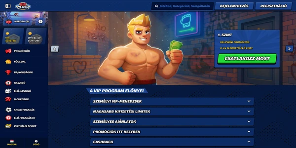 BigClash Casino programul VIP pe mobil
