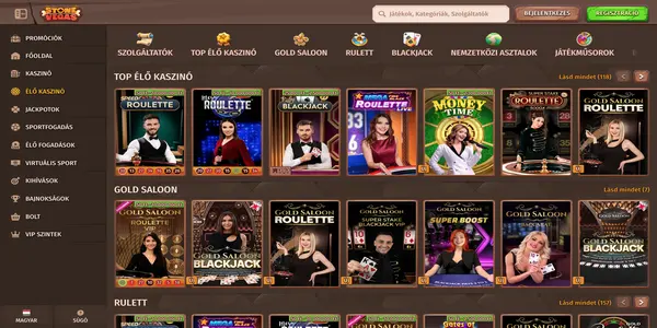 StoneVegas Casino oferta de cazino live pe mobil